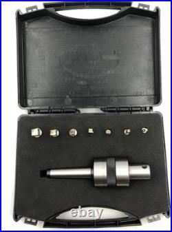 MachEl Lathe Live Revolving Center with MT2 Shank and Square Tool Bit Broach