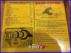 Machinist Lathe Tool The Holdridge Radii-Cutter, Model 4-S Radius Ball Cutter