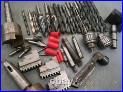 Machinist Tools Lot Bundle CNC Lathe Drill Bits, Chucks, Etc