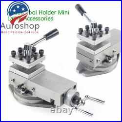 Metal Lathe Machine Tool Holder 80mm Universal AT300 Lathe Tool Post Assembly