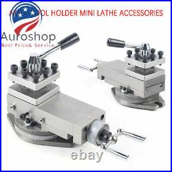 Metal Lathe Machine Tool Holder 80mm Universal AT300 Lathe Tool Post Assembly