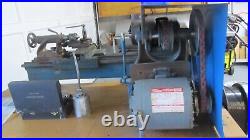 Metal Logan Lathe, 42L x 32W x 16H, blue color