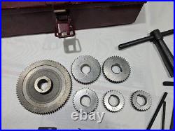 Mini Lathe Tool Parts Set in Metal Box, Change Gears 14mm Bore, Centers, Others