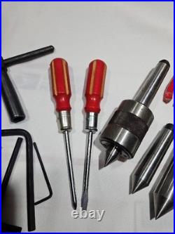 Mini Lathe Tool Parts Set in Metal Box, Change Gears 14mm Bore, Centers, Others