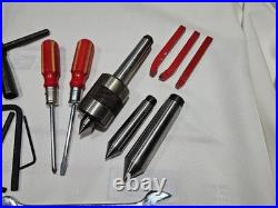 Mini Lathe Tool Parts Set in Metal Box, Change Gears 14mm Bore, Centers, Others