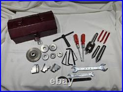 Mini Lathe Tool Parts Set in Metal Box, Change Gears 14mm Bore, Centers, Others