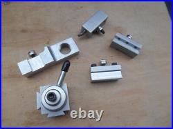 Mini lathe tool holder quick change set