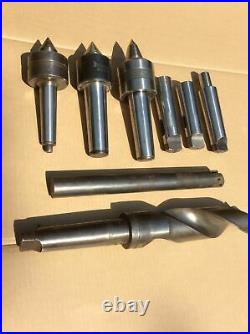 Morse Taper 4,5 Lathe Tools 2-9/16 MT 5 Drill, 1-1/2 Boring Bar, MT&JT 4 Adapters