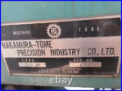 Nakamura Tome S-jr Cnc Lathe As-described-as-available Best Deal Fcfs