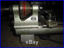 Nice Used Boley 8mm Lathe with Stand, Motor, and Foot Switch, LOOK