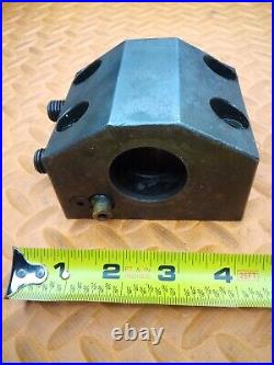 OKUMA 1 1/2 I. D. Turret Lathe Tool Holder Tooling Block 80mm X 45mm BHP 1.5