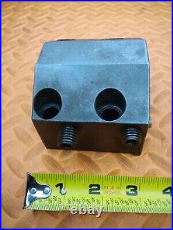 OKUMA 1 1/2 I. D. Turret Lathe Tool Holder Tooling Block 80mm X 45mm BHP 1.5