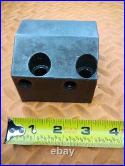 OKUMA 1 1/2 I. D. Turret Lathe Tool Holder Tooling Block 80mm X 45mm BHP 1.5