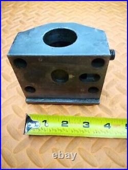 OKUMA 1 1/2 I. D. Turret Lathe Tool Holder Tooling Block 80mm X 45mm BHP 1.5