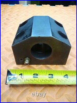 OKUMA 1 1/2 I. D. Turret Lathe Tool Holder Tooling Block 80mm X 45mm BHP 1.500