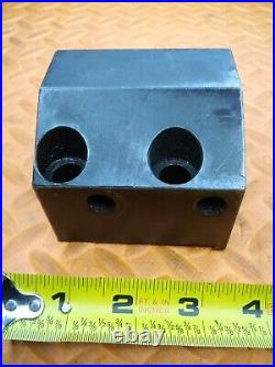 OKUMA 1 1/2 I. D. Turret Lathe Tool Holder Tooling Block 80mm X 45mm BHP 1.500