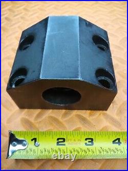 OKUMA 1 1/2 I. D. Turret Lathe Tool Holder Tooling Block 80mm X 45mm BHP 1.500