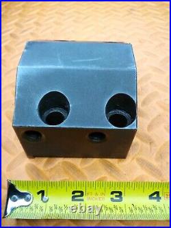 OKUMA 1 1/2 I. D. Turret Lathe Tool Holder Tooling Block 80mm X 45mm BHP 1.500