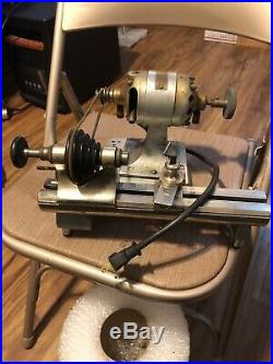 OLD WATCH MAKERS LATHE 11 LONG ELSON 190 With Hamilton Motor 115 AC/DC
