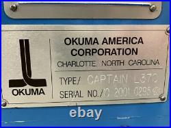 Okuma Captain L370MW CNC Lathe with Sub Spindle Live Tooling and LNS Barfeeder