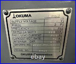 Okuma LB15II-M CNC Lathe, OSP7000L, Collet Chuck, 20 Swing, Live Tooling