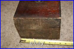 Original wooden box lathe milling attachment tool Logan South Bend