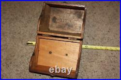 Original wooden box possibly from lathe milling attachment tool Logan south bend