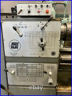 PONAR TUR 63 Geared Head Engine Lathe 24 x 70 with Taper attachment & Tooling