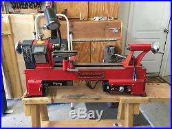 PSI Turncrafter Commander 10 in. Variable Speed Wood Lathe with Stand