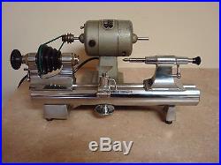 Peerless 8mm Watchmakers Lathe with Motor and Stand