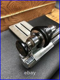 Peerless marshall 8mm Watchmakers lathe On Stand With Tip Over Tool Rest