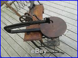 Pomeroy Companion Treadle Lathe withScroll Saw Attachment House Pat. Extra Rare