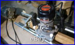 Power Tools Combo Sears Craftsman Router Crafter & 12 Wood Lathe, Mounted