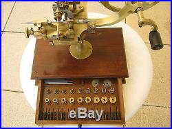 Rare and antique Gear wheel cutting machine watchmakers lathe original condition