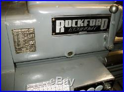 Rockford Engine Lathe Economy 99HX09, JACOBS 16N CHUCK, ALURIS TOOL POST