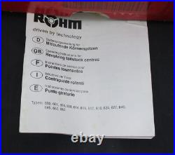 Röhm 42315 Type 604H Basic Tool Steel Standard Revolving Tailstock Center