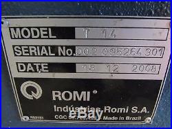 Romi T14 Gear Head Tool Room Engine Lathe