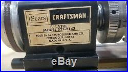 Sears Craftsman Lathe Model 527-2142 Used