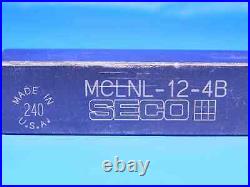 Seco Mclnl-12-4b Lathe Turning Tool Holder 3/4 Shank Cnmg431 Inserts 4 1/2 Oal