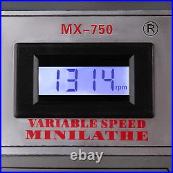 Secondhand 8.7x 29.5 Mini Metal Lathe 1100W Metal Gear Digital Display 5Tool DC