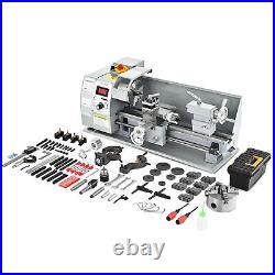 Secondhand Upgrade 8x16 Mini Metal Lathe Brushless 1100W 2 Chucks Tool Bundle