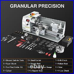 Secondhand Upgrade 8x16 Mini Metal Lathe Brushless 1100W 2 Chucks Tool Bundle