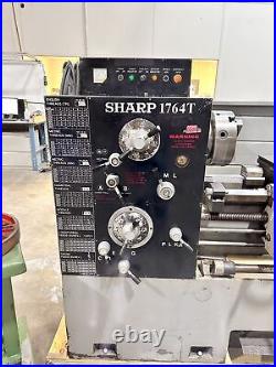 Sharp 1764T Engine Lathe 17 Swing 64 Bed 7.5Hp Aloris Tool Post Accessories