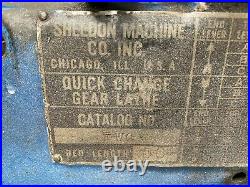 Sheldon Engine Lathe 11 x 32 Lots of Tooling Single Phase 110V Runs Good