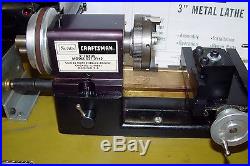 Sherline Craftsman P/N 4000 A 3 Lathe with power feed, No Reserve, 99 Cent start
