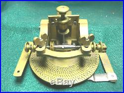Small Antique Watchmaker's Wheel Cutting Engine, Brass and Steel