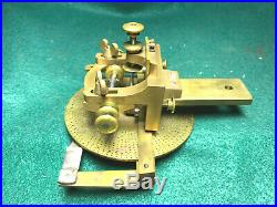 Small Antique Watchmaker's Wheel Cutting Engine, Brass and Steel