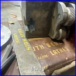 South Bend Lathe Works 9 Metal Lathe Tooling Lot Chuck Faceplate Tool Post Jig