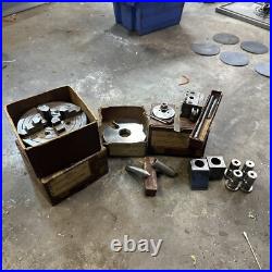 South Bend Lathe Works 9 Metal Lathe Tooling Lot Chuck Faceplate Tool Post Jig