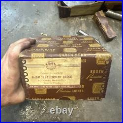 South Bend Lathe Works 9 Metal Lathe Tooling Lot Chuck Faceplate Tool Post Jig